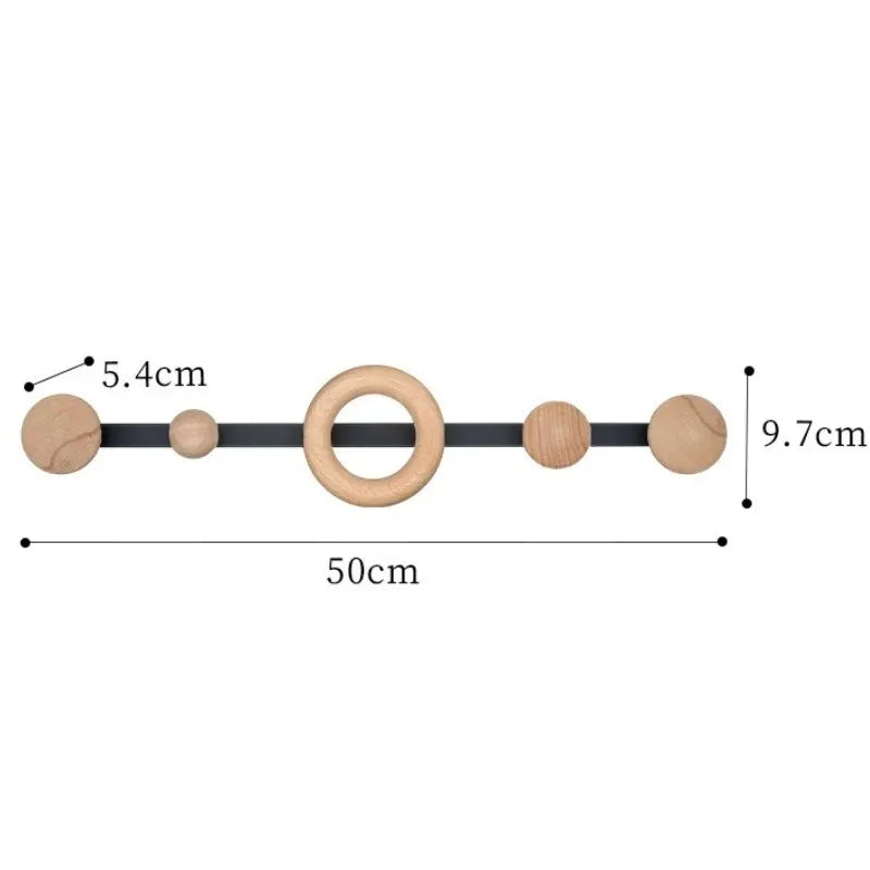 Wall Coat Rack Hook Wooden Clothes Racks Clothes Hangers Entrance Hall Hanger for Bags Room Furniture Interior Shelves Furniture