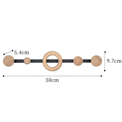 Wall Coat Rack Hook Wooden Clothes Racks Clothes Hangers Entrance Hall Hanger for Bags Room Furniture Interior Shelves Furniture