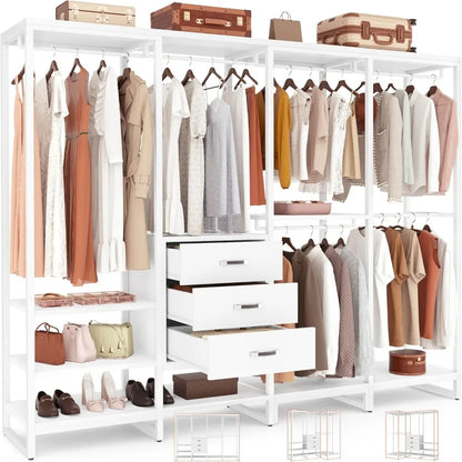 Wooden Hanger Wardrobe Closet for Hanging Clothes Heavy Duty Hangers