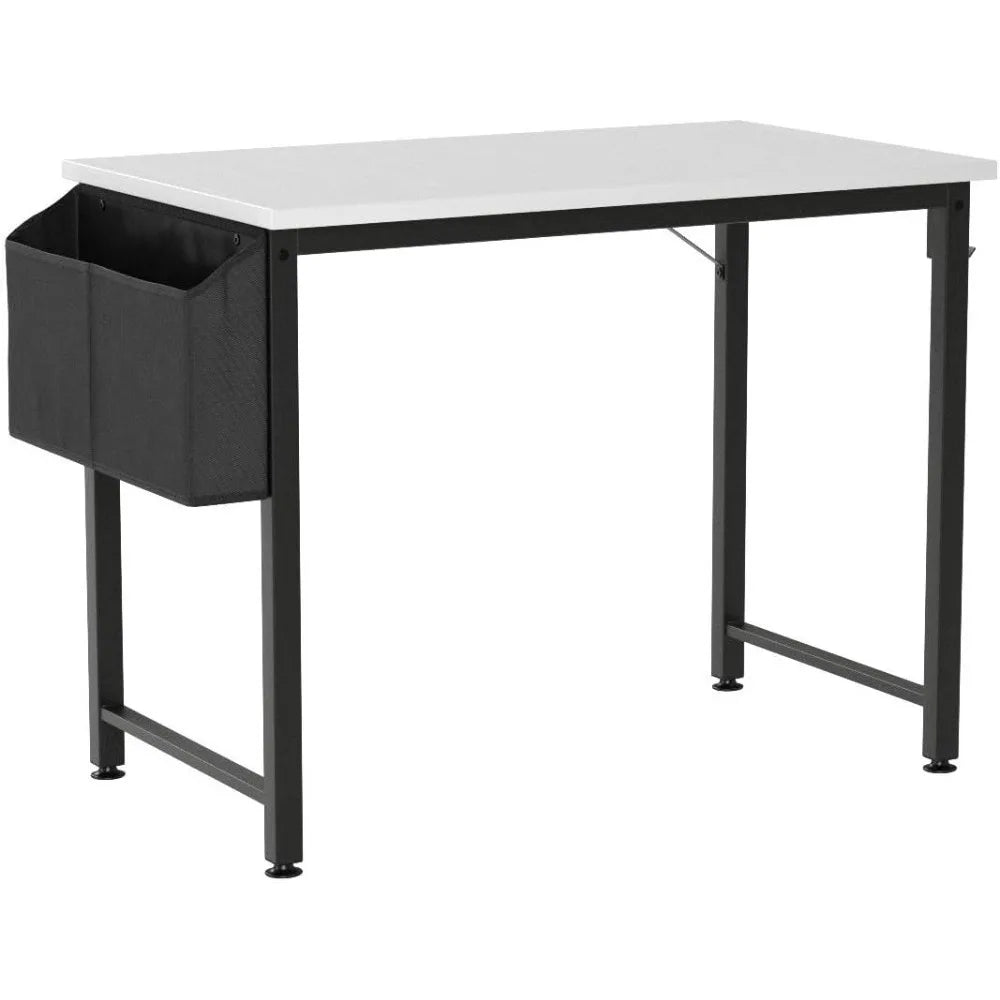 Small Computer Desk White Writing Table for Home Office Small Spaces 31 Inch