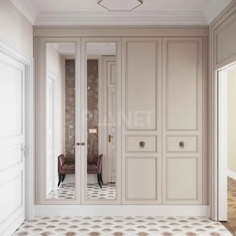 Clothes Wardrobe Black Color Fashion Design Royal Sliding Door Cabinets For Bedroom Furniture Penderie
