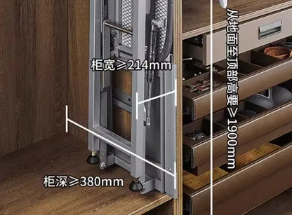 Cloakroom Household Embedded Foldable Ironing Board Hotel Wardrobe Cabinet Hidden Electric Iron Rack