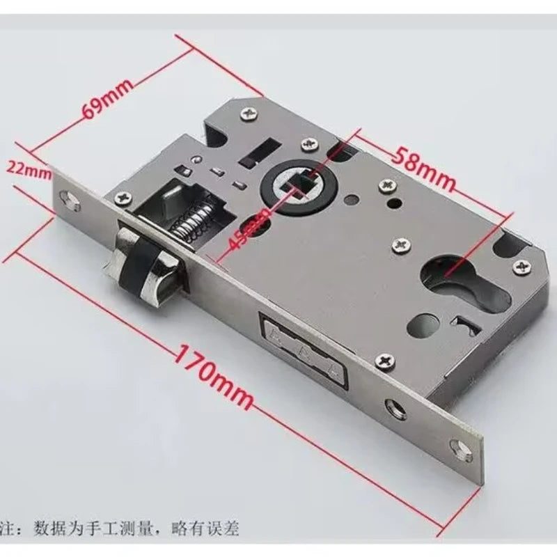 Silent Room Door Lock Bedroom,living Room Wooden Door Locks Household Door Lock Hardware Accessories Home Accessories with Key