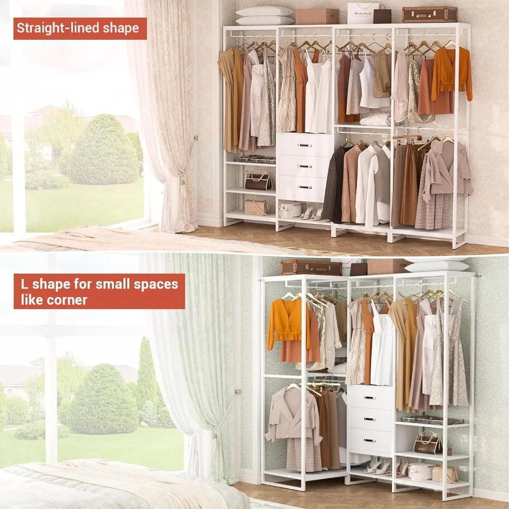 Wooden Hanger Wardrobe Closet for Hanging Clothes Heavy Duty Hangers