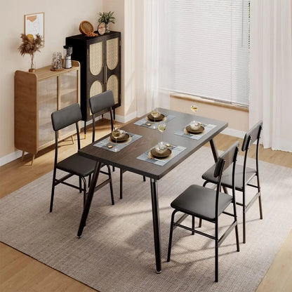 Kitchen Dining Table with 4 Chairs for Small Space Dinning Tables and Chairs