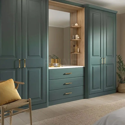 Clothes Wardrobe Black Color Fashion Design Royal Sliding Door Cabinets For Bedroom Furniture Penderie