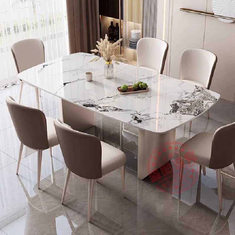 Nordic Kitchen Dinning Table Set Marble Luxury Hotel Center Table