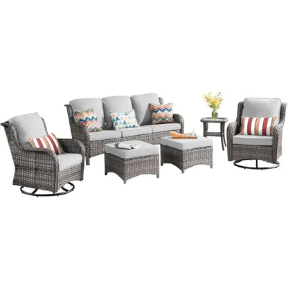 Garden Sofas Conversation Sets Outdoor Wicker Rattan Chairs Garden