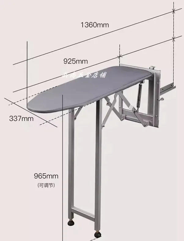 Cloakroom Household Embedded Foldable Ironing Board Hotel Wardrobe Cabinet Hidden Electric Iron Rack