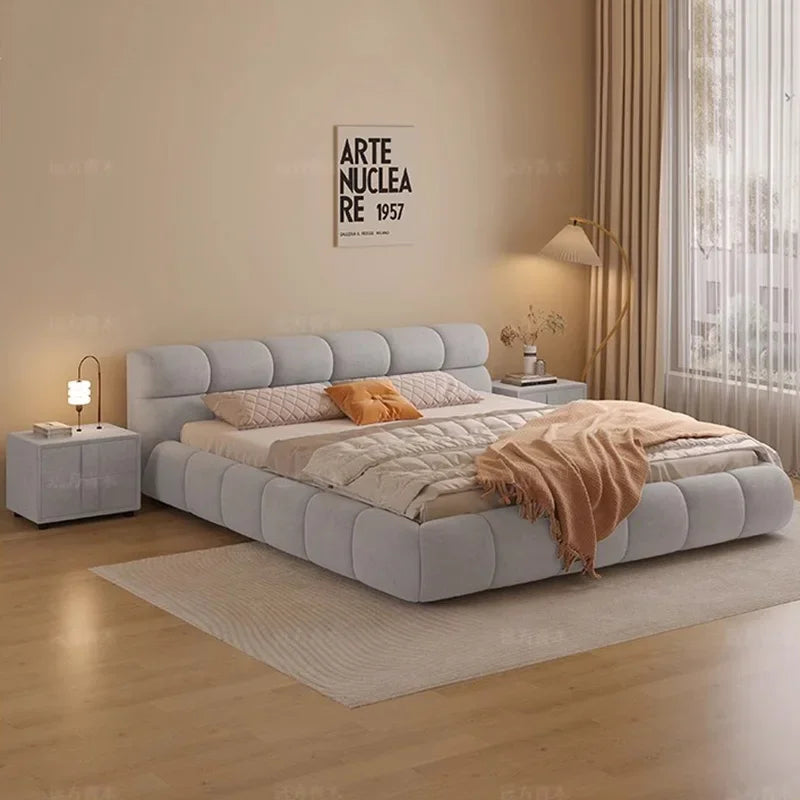 Modern Bedroom Bed Queen Size Nordic Luxury Style