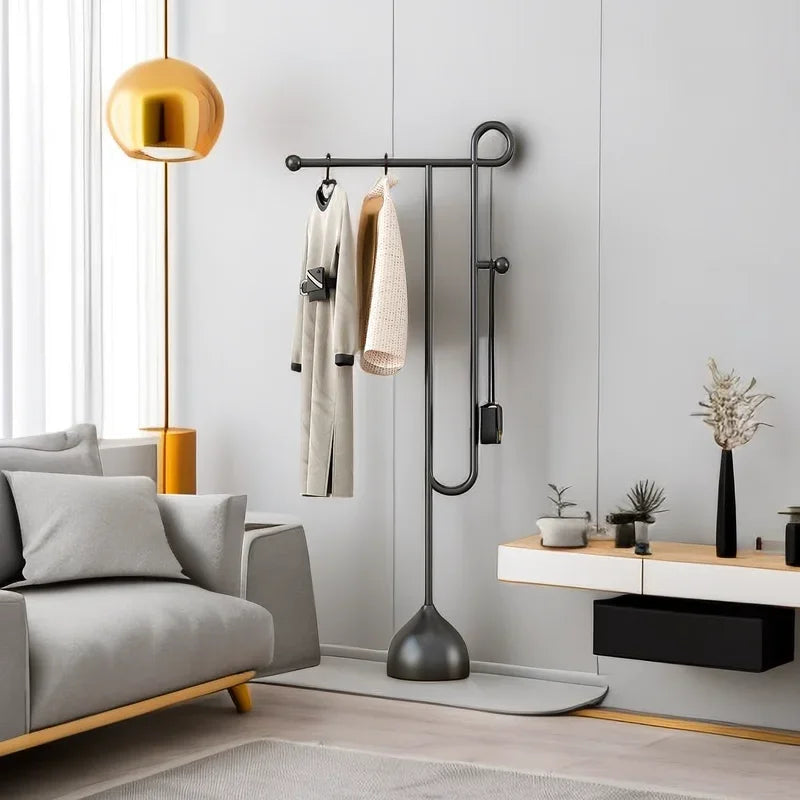 Creative Metal Simple Modern Coat Racks Living Room Bedroom Cloakroom Abstract Waterproof Coat Racks Clothes Towel Storage