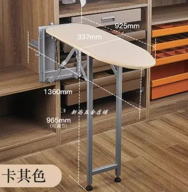 Cloakroom Household Embedded Foldable Ironing Board Hotel Wardrobe Cabinet Hidden Electric Iron Rack