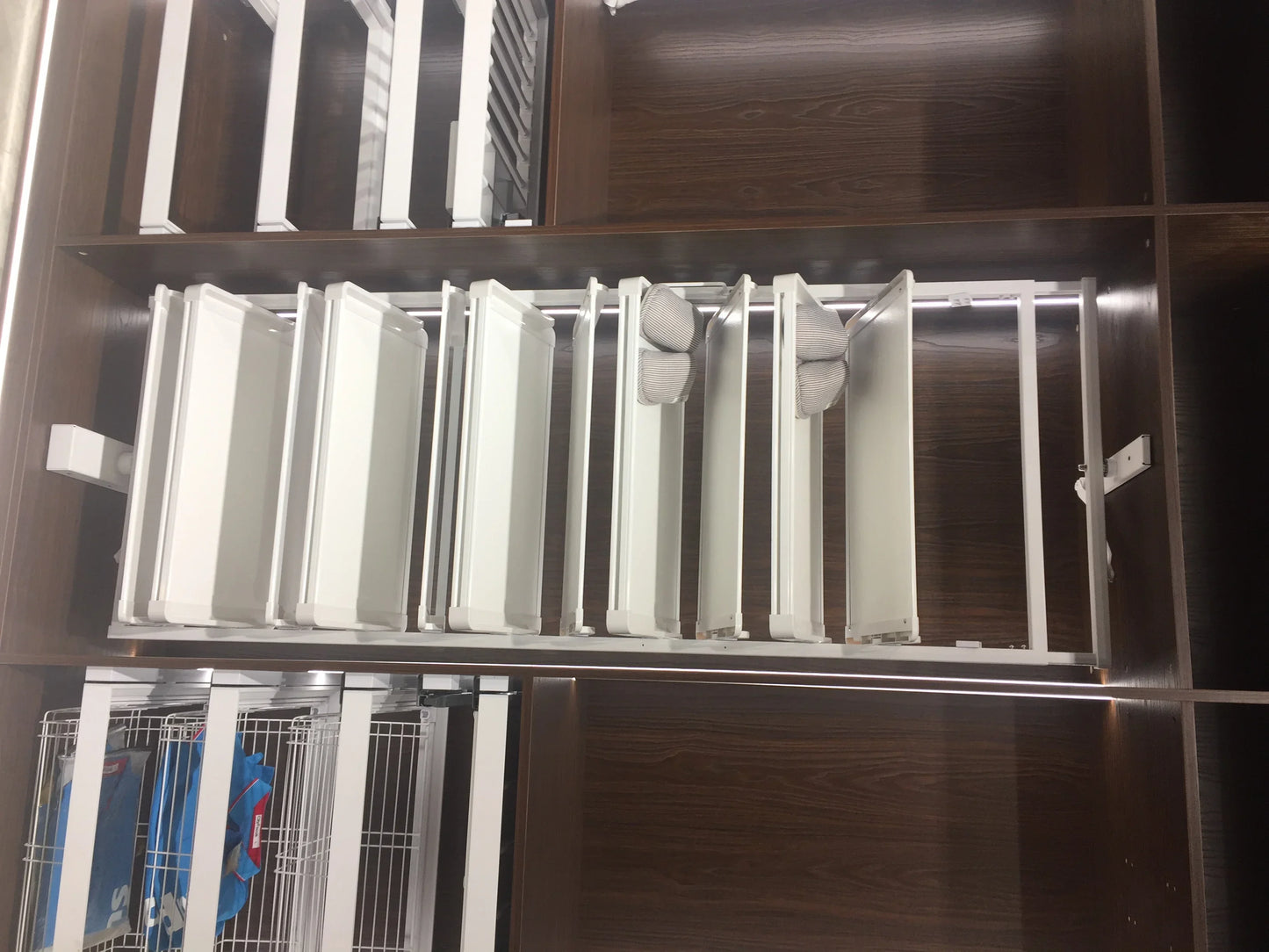 Wooden Cloakroom 360-degree Shoe Cabinet Shelf Swivel Multifunctional Telescopic Shoe Rack