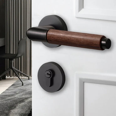 Silent Room Door Lock Bedroom,living Room Wooden Door Locks Household Door Lock Hardware Accessories Home Accessories with Key