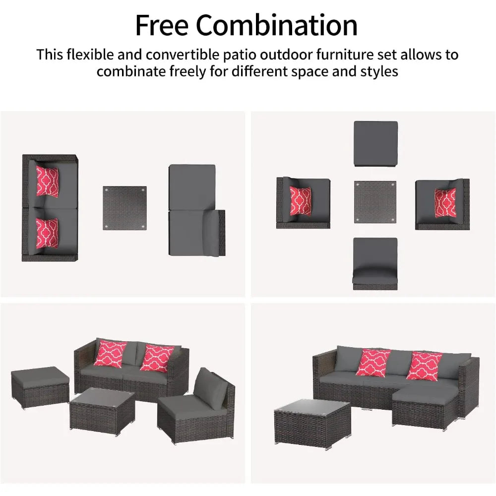 Outdoor Patio Furniture Sets All Weather Outdoor Sofa Furniture