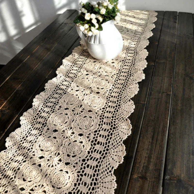 Crochet table runners  vintage hand crocheted table runners