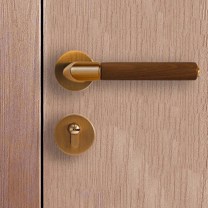 Silent Room Door Lock Bedroom,living Room Wooden Door Locks Household Door Lock Hardware Accessories Home Accessories with Key